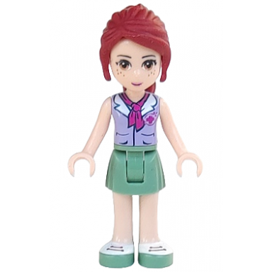 friends mia - sand green skirt lavender top