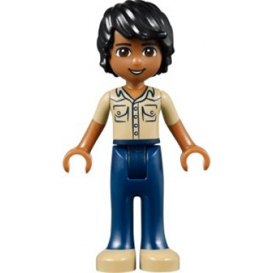 friends matthew - dark blue trousers khaki shirt