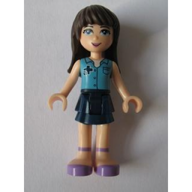 friends sophie - dark blue skirt medium blue blouse