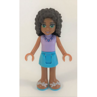 friends andrea - medium azure skirt lavender top