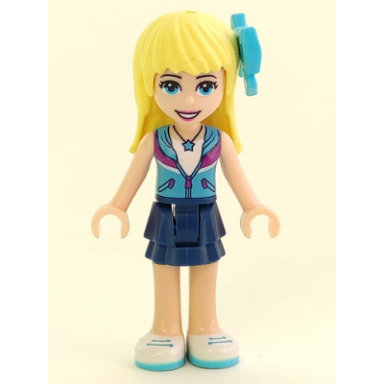friends stephanie - dark blue layered skirt medium azure and dark purple vest medium azure bow
