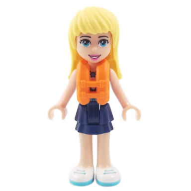 friends stephanie - dark blue layered skirt medium azure and dark purple top life jacket