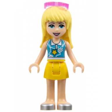 friends stephanie - yellow skirt medium azure and white top sunglasses