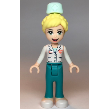 friends dr maria - dark turquoise trousers white top