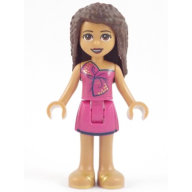 friends andrea - magenta dress
