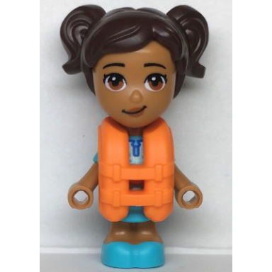 friends maya - micro doll orange life jacket
