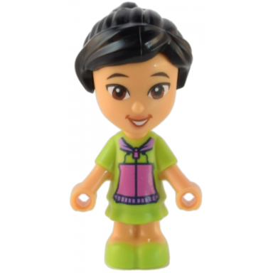 friends victoria - micro doll lime dress