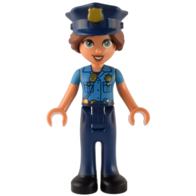 friends isabella nougat - dark azure uniform dark blue trousers dark blue police hat