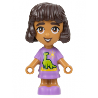 friends alba - micro doll medium lavender dress