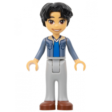 friends niko - sand blue jacket light bluish gray trousers reddish brown shoes