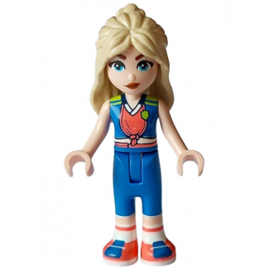friends hanna - blue coral and lime sports uniform