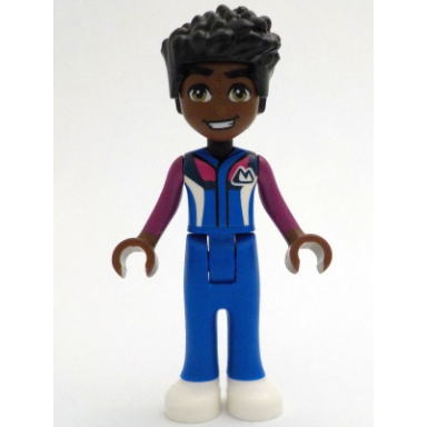 friends zac - blue ski suit jacket trousers white shoes