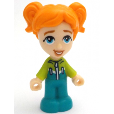 friends ella - micro doll dark turquoise and lime ski suit
