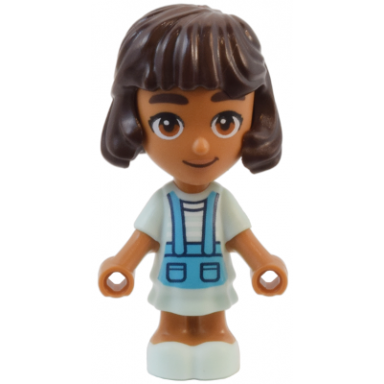 friends alba - micro doll light aqua dress