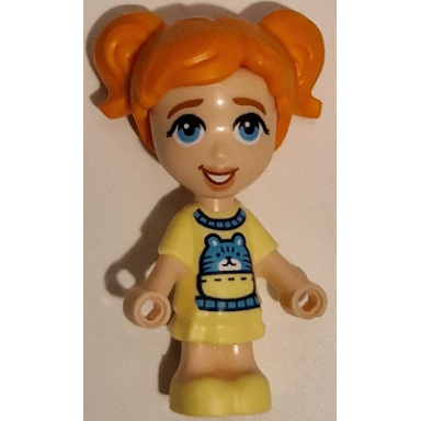 friends ella - micro doll bright light yellow dress