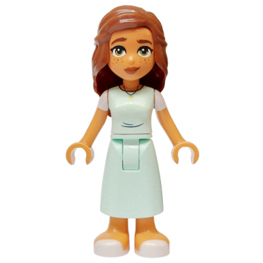 friends mary joy - light aqua scrubs dress with white short sleeves white sandals
