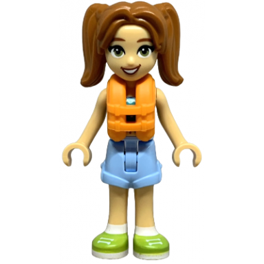 friends candi - dark turquoise swimsuit orange life jacket