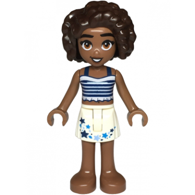 friends aliya - dark blue top white skirt with stars