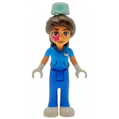 friends eniko - dark azure shirt blue trousers nurse hat