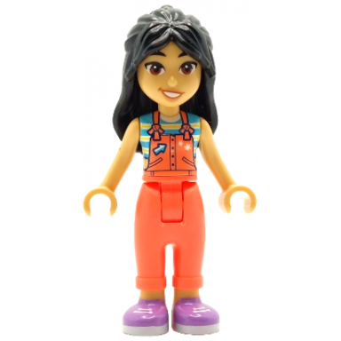 friends liann - coral overalls