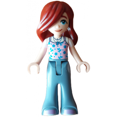 friends paisley - bright pink tank top sand blue trousers bell-bottoms medium lavender shoes