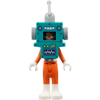 zac - dark turquoise and orange robot costume