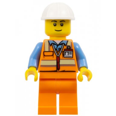first lego league fll superpowered male construction worker