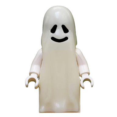 ghost with 1 x 2 plate and 1 x 2 brick as legs