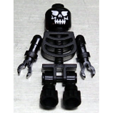 skeleton black - evil skull floppy arms