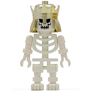 skeleton with evil skull crown