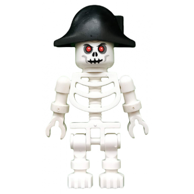 skeleton with fantasy era skull bicorne hat