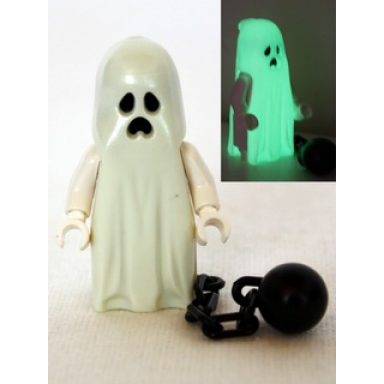 ghost with pointed top shroud and ball and chain