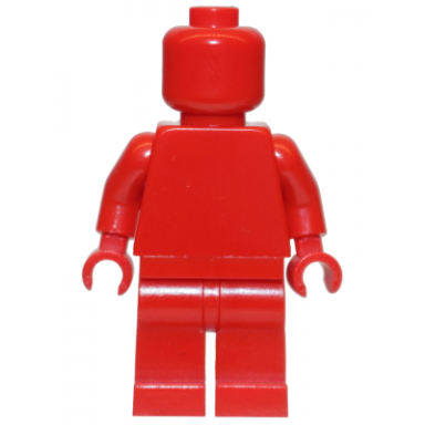 plain red torso red legs red head monochrome lego vip letter i