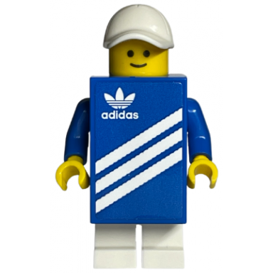 adidas shoebox costume with sticker
