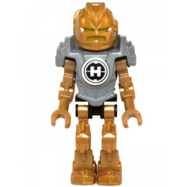 hero factory mini - rocka - flat silver armor