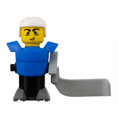 mcdonalds sports hockey player - blue torso and black base without stickers