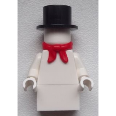 snowman with 1 x 2 brick as legs