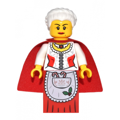 mrs claus - red skirt and cape