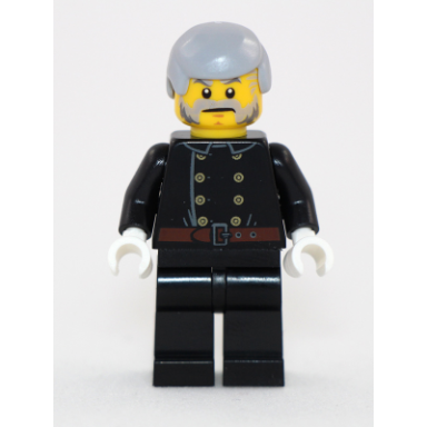 fire - jacket with 8 buttons light bluish gray male hair