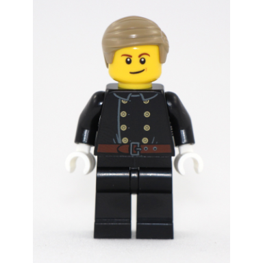 fire - jacket with 8 buttons dark tan smooth hair