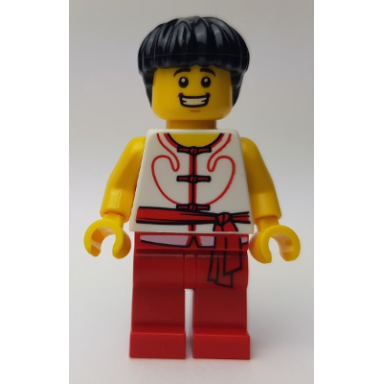 dragon boat race team red white member 3