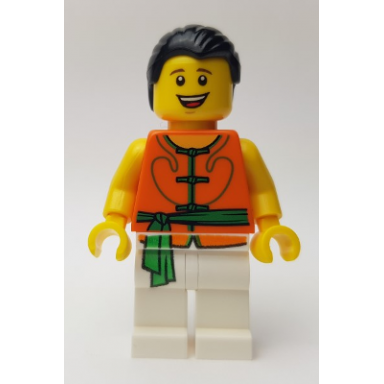 dragon boat race team green orange member 4