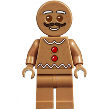 gingerbread man - moustache