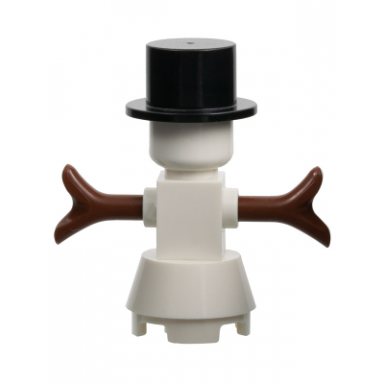 snowman with 2 x 2 truncated cone as legs