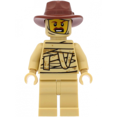 tractor driver - tan mummy costume reddish brown fedora hat