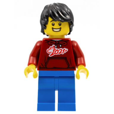 man dark red 2021 shirt blue legs black hair