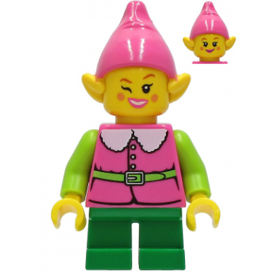 pink elf - green legs