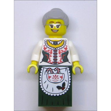mrs claus - dark green skirt