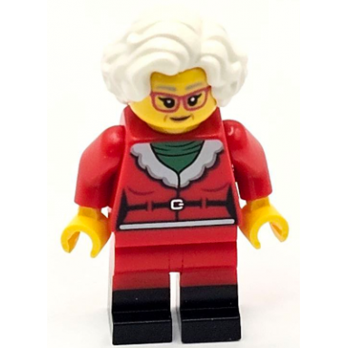 mrs claus - red jacket black boots