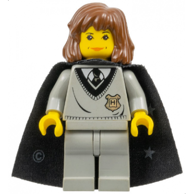 hermione granger - hogwarts torso light gray legs black cape with stars